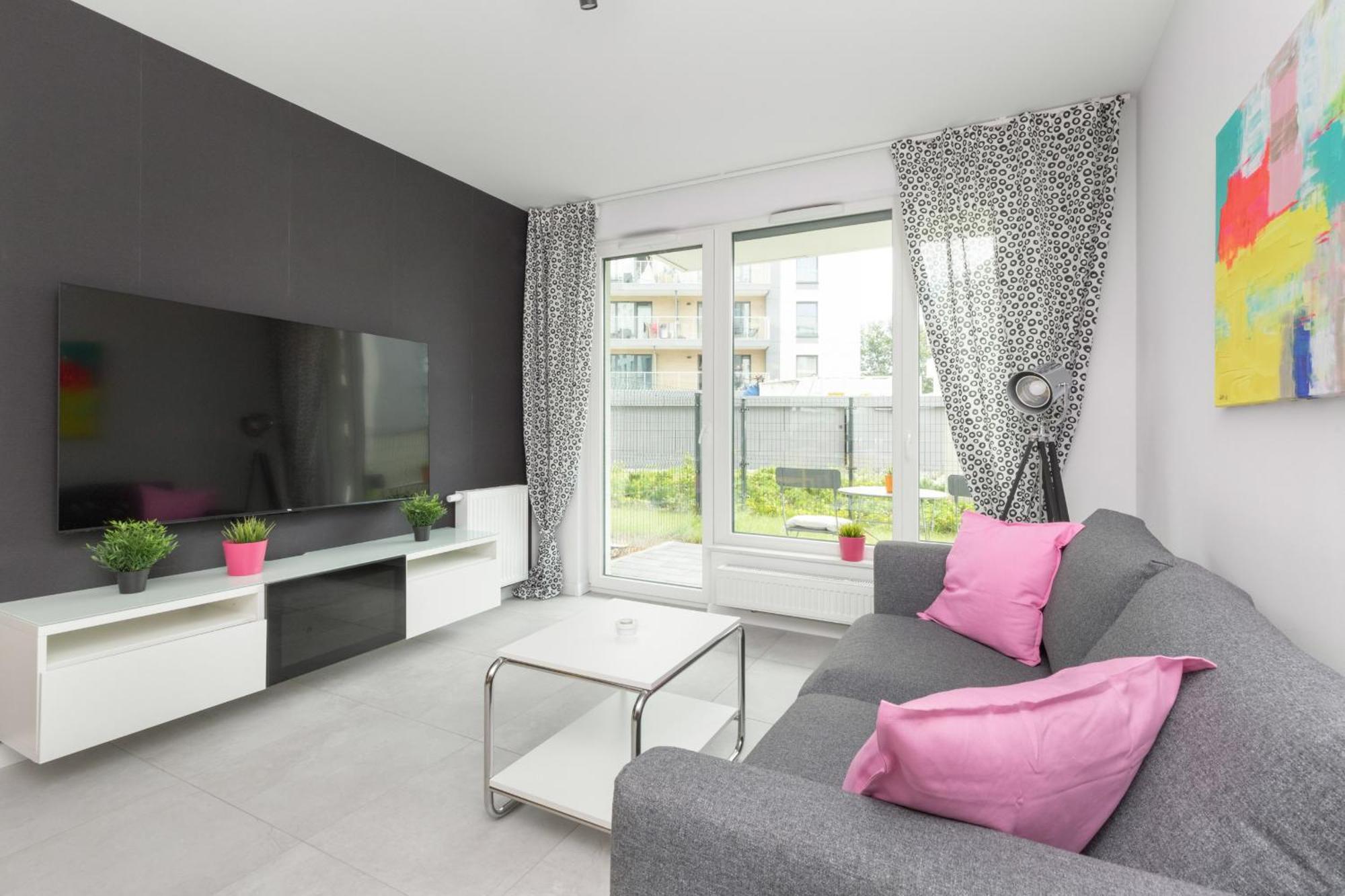 Sea And Stadium Apartments In Good Design With Parking & Garden By Rent Like Home Гданьск Экстерьер фото