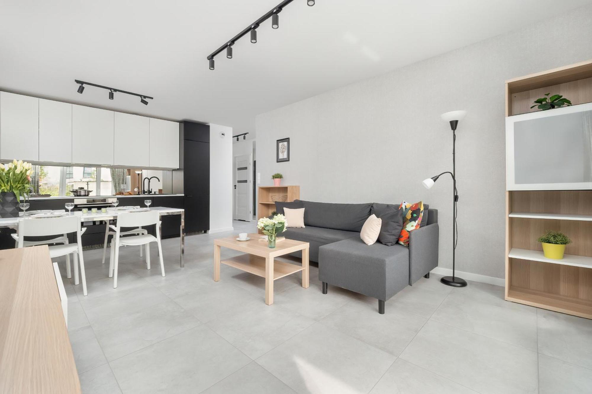 Sea And Stadium Apartments In Good Design With Parking & Garden By Rent Like Home Гданьск Экстерьер фото